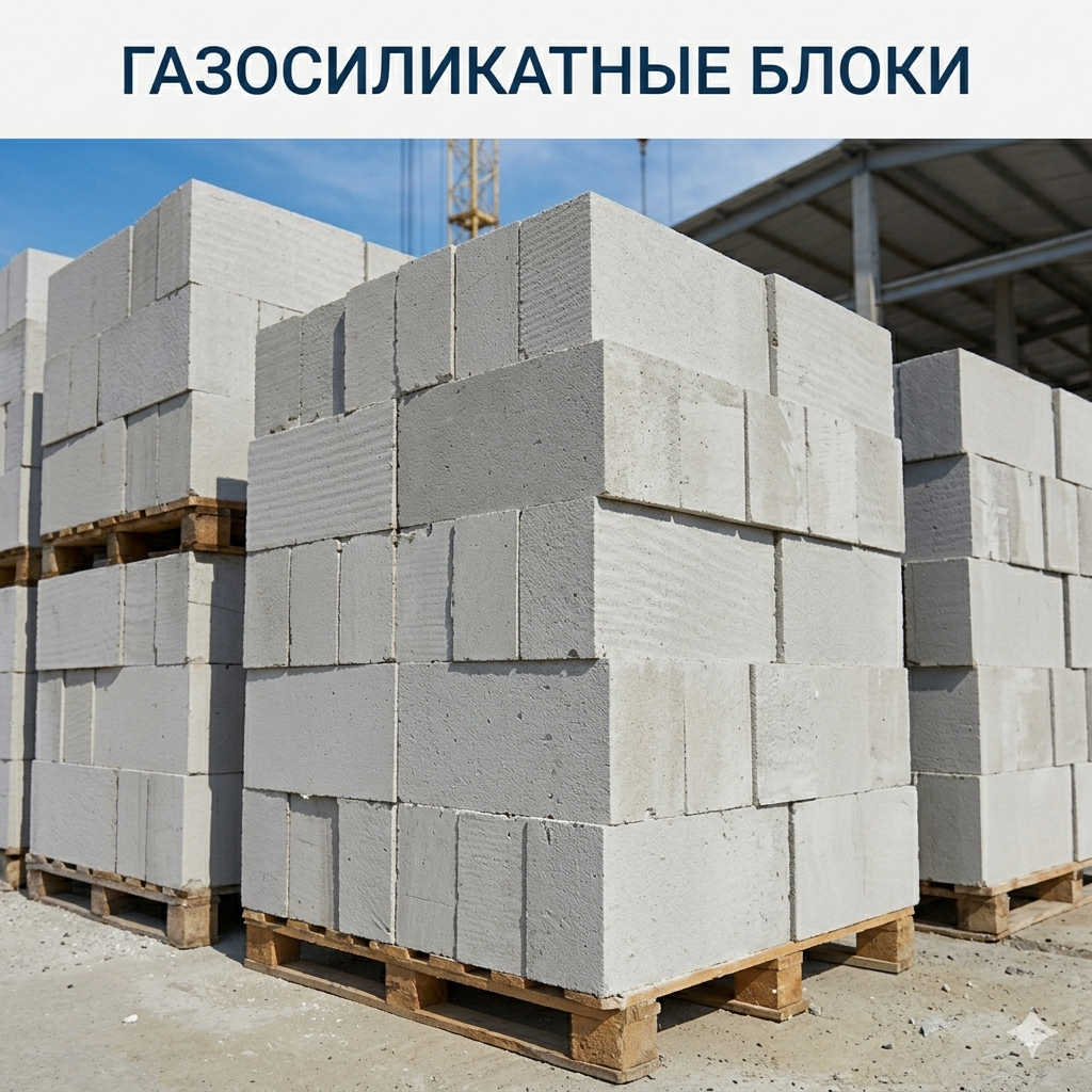 Блоки из ячеистых бетонов D - 500